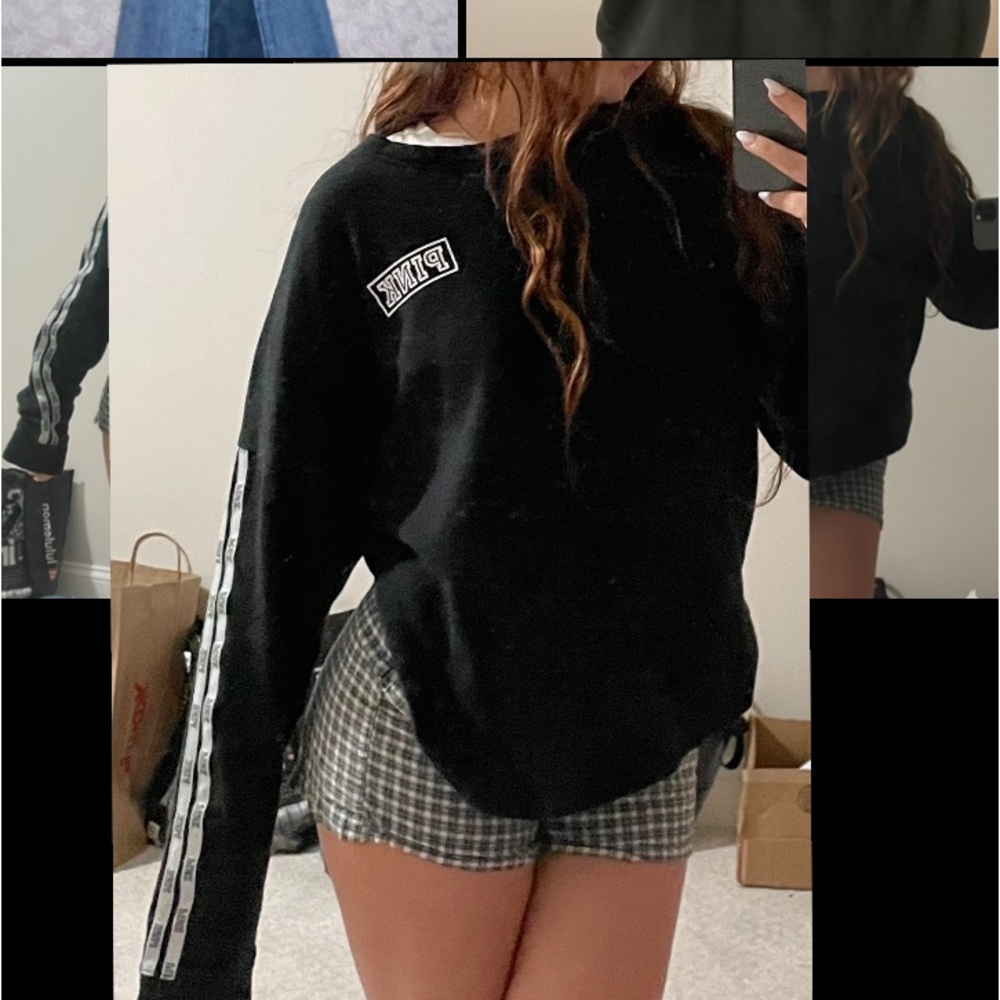 Black Victors Secret Pink Sweater